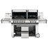Napoleon PRO825RSBISS-3 Prestige PRO 825 Series Gas Grill On Cart with Rotisserie and Side Burner, 45-Inches