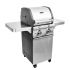 Saber R33CC0317 2-Burner Freestanding Infrared Grill on Cast Stainless Cart, 20-Inches, Propane
