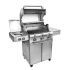 Saber R50SC1417 3-Burner Elite Freestanding Infrared Grill with Rotisserie and Side Burner, 32-Inches, Propane