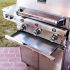3-Burner Elite Freestanding Infrared Grill with Rotisserie and Side Burner Drip Tray Detail