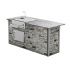 Coyote Ready-To-Assemble 8-Foot Outdoor Kitchen Island with Refreshment Center & Access Door (RTAC-B8-RL)