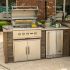 Coyote Ready-To-Assemble 6-Foot Outdoor Kitchen Island with 34-Inch C-Series Gas Grill & Access Doors (RTAC-G6)