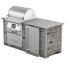 Coyote Ready-To-Assemble 6-Foot Outdoor Kitchen Island with 28-Inch Pellet Grill, 21-Inch Refrigerator & Storage Drawer (RTAC-G6-PW)