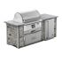 Coyote Ready-To-Assemble 8-Foot Outdoor Kitchen Island with 36-Inch Pellet Grill, 21-Inch Refrigerator & Storage Drawer (RTAC-G8-W)