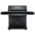 Napoleon RXT625SIBK Rogue XT 625 Black Gas Grill on Cart with Infrared Side Burner, 34.75-Inches