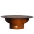 Fire Pit Art SATURN-LID-Color Saturn Gas Fire Pit with Lid