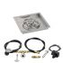 American Fire Glass Spark Ignition Fire Pit Kit, Square Bowl Pan, 18 Inch Pan/12 Inch Burner, Propane Gas (LP)