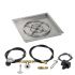 American Fire Glass Spark Ignition Fire Pit Kit, Square Bowl Pan, 24 Inch Pan/18 Inch Burner, Propane Gas (LP)