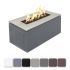 TOP Fires by The Outdoor Plus Merona 46x22-Inch Linear Powder Coated Steel Gas Fire Pit