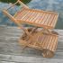 Royal Teak Collection TTC Teak Tray Cart in a Patio Setting
