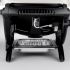 Weber Q2000 Portable Propane Gas Grill with Side Tables on Scissor Cart (WEB-53060001-WEB-6557)