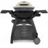 Weber Q2000 Propane Gas Grill with Side Tables on Q Cart (WEB-53060001-WEB-6525)