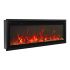 Remii WM-SLIM-55 Extra Slim Indoor Wall Mount Electric Fireplace with Black Steel Surround, 55-Inch