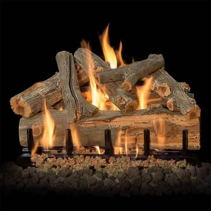 Grand Canyon Arizona Juniper Double Sided Vented Gas Log Set with Stainless Steel Burner