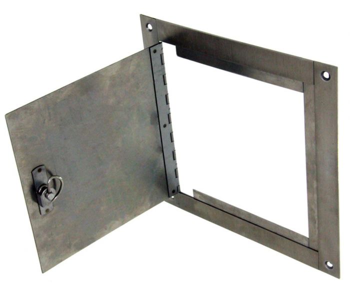 HPC Fire Surface Mount Stainless Steel Access Door, 8x8 Inch