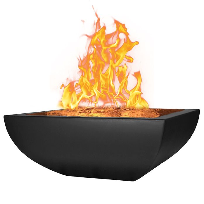 Fire by Design APLSQWB42 Legacy Square 42-Inch GFRC Fire on Water Bowl