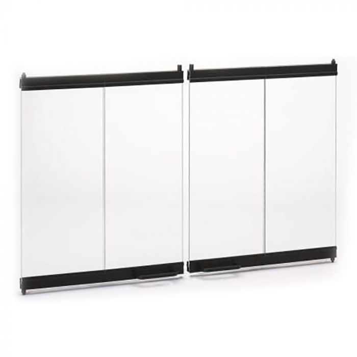 Superior 42-Inch Black Finish Outdoor Bi-Fold Glass Door for WRE3042 Fireplaces (BDO42)