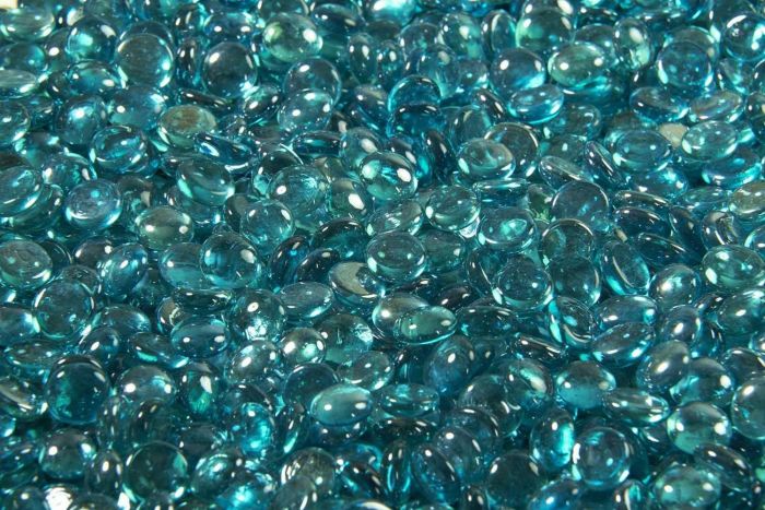 The Outdoor GreatRoom Company CFG-AM 5-Pound Fire Glass Gems, Aqua Marine Crystal