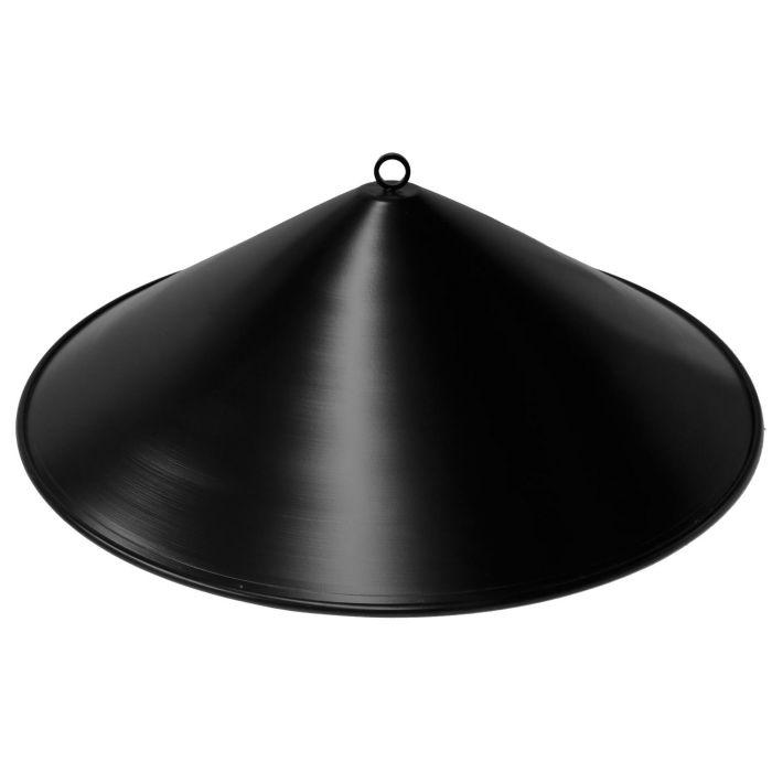 The Outdoor Plus OPT-RCB23 Black Steel Cone Fire Pit Cover, 23-Inch