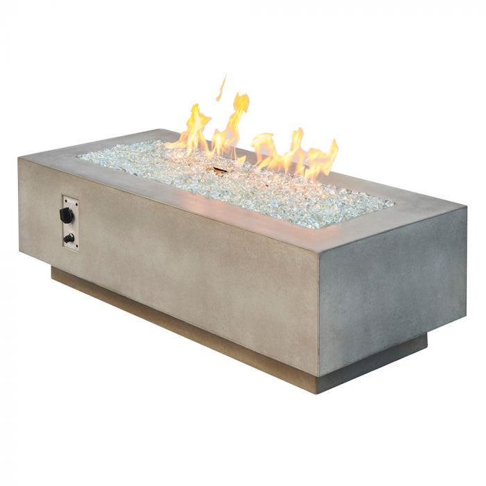 The Outdoor GreatRoom Company CV-54 Cove Linear Gas Fire Pit Table, 54-Inch