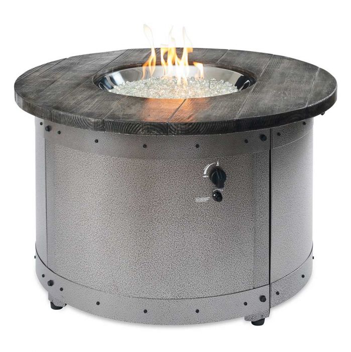 The Outdoor GreatRoom Company ED-20 Edison Round Gas Fire Pit Table, 39.5-Inches