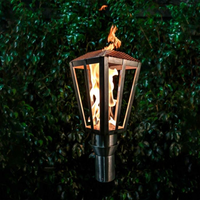TOP Fires by The Outdoor Plus OPT-TCH6SS Lantern TopLite Torch with Stand