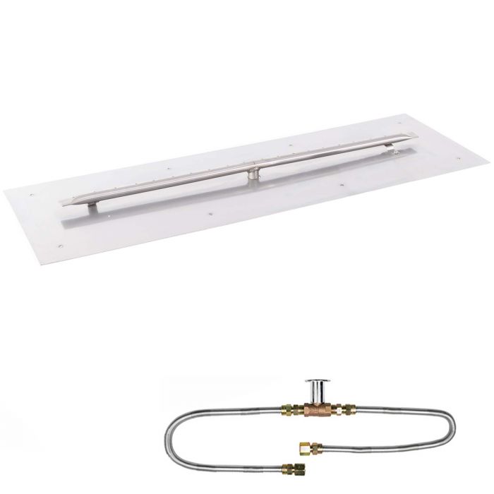 The Outdoor Plus Linear Match Light Gas Fire Pit Burner Kit