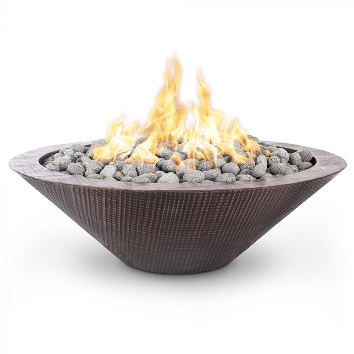TOP Fires by The Outdoor Plus Cazo 48-Inch Round Copper Gas Fire Pit
