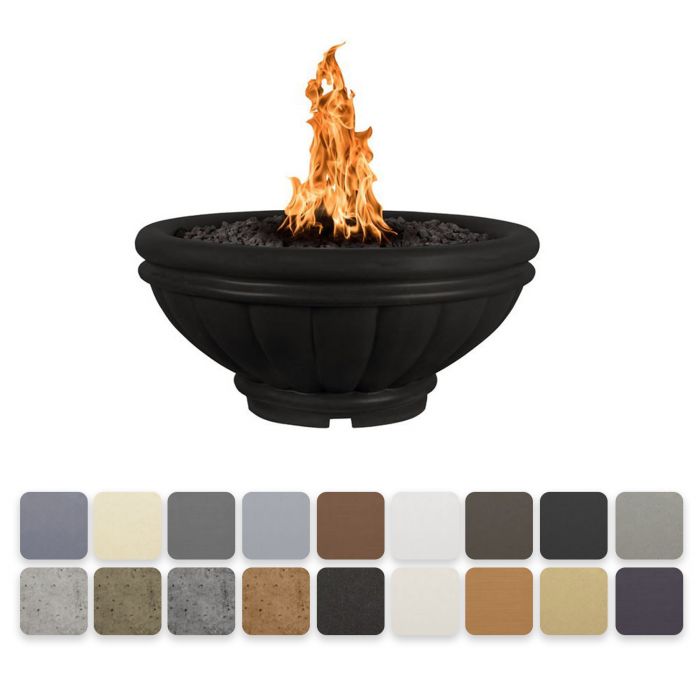 TOP Fires by The Outdoor Plus Roma Round Concrete Gas Fire Bowl