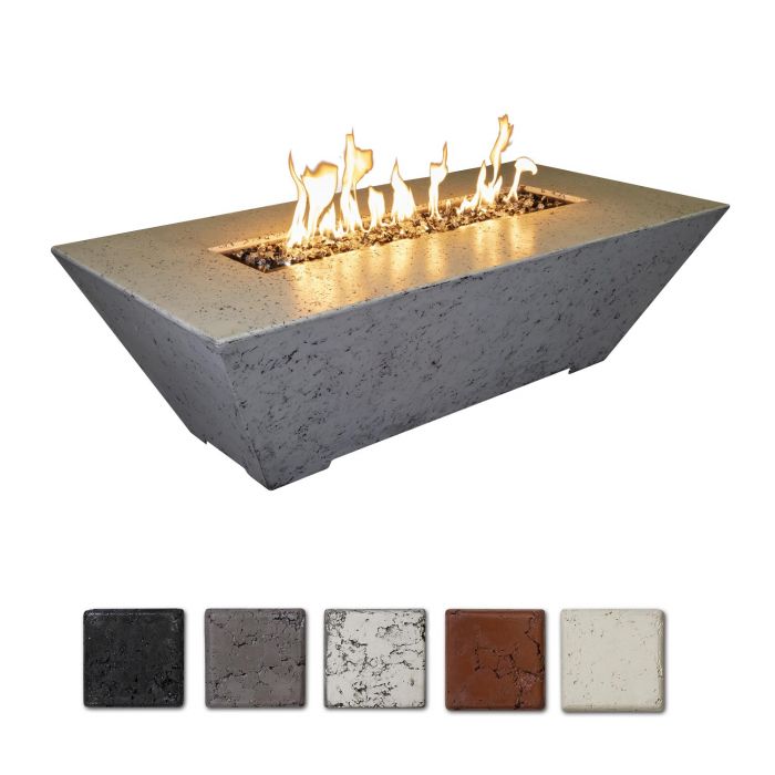 Grand Canyon ORECFT-723018 Olympus 72x30-Inch Rectangular Concrete Gas Fire Pit