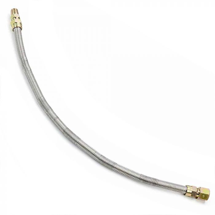 HPC Fire SSC-WL Whistle-Free Stainless Steel Gas Flex Line, 3/8-Inch ID with 1/2-Inch FIP x 3/8-Inch MIP Fittings