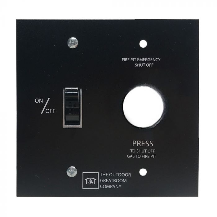 The Outdoor GreatRoom Company WSEP-CP On/Off Wall Switch with E-Stop for Direct Spark Ignition System