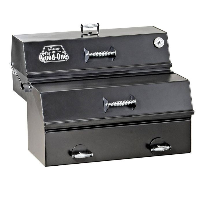 The Good-One Generation III Open Range Natural Wood Smoker and Grill, Built In