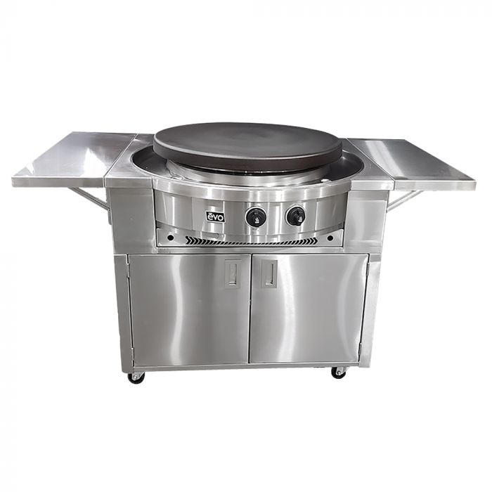 Evo Professional Series Tabletop GAS Grill, Seasoned Steel Cooktop