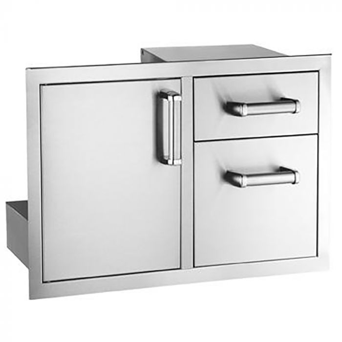 Fire Magic Premium Access Door with Double Drawers, Flush Mounted