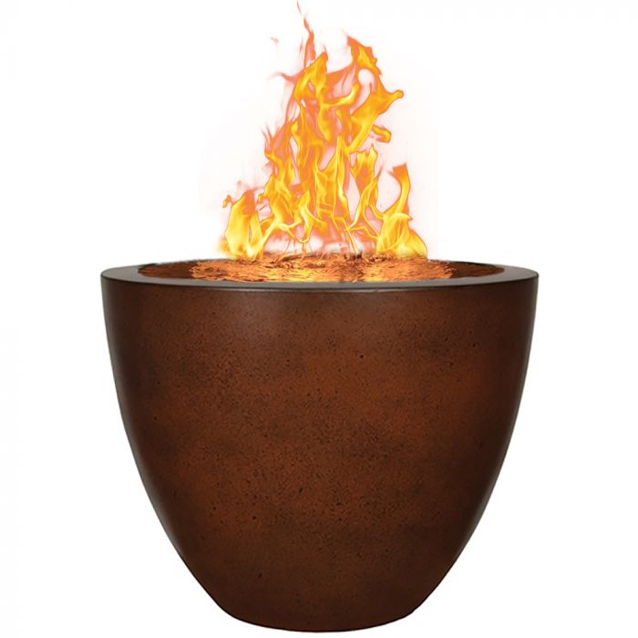 Fire by Design APLSQWV30 Legacy Round 30-Inch GFRC Fire on Water Vase