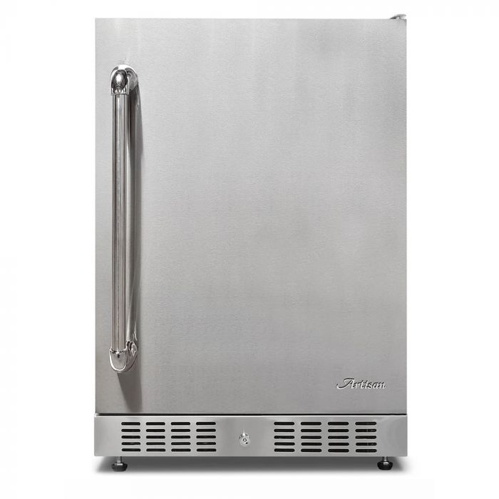 Artisan Outdoor Refrigerator in Stainless Steel, Left Hinged | Size: 24 Inches by Spotix