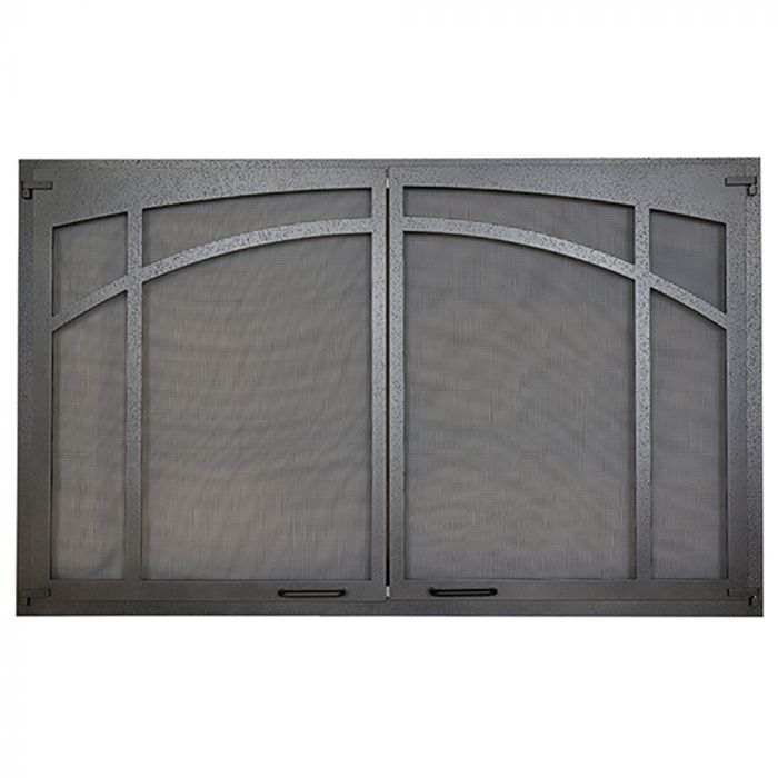 Superior ASD4228-TI-FC42 Textured Iron Arched Screen Door for VRT3542 Gas Fireplaces