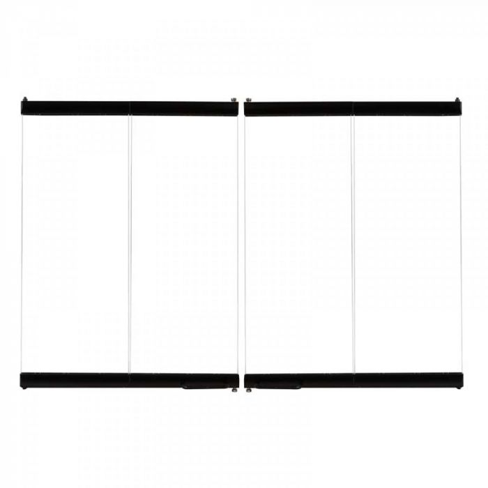 Superior 36-Inch Black Finish Standard Bi-Fold Glass Doors for WRT/WCT 2036 Wood Burning Fireplaces (BDB36)