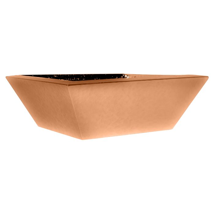 Fire by Design C-SQ30 Smooth Copper 30-Inch Square Fire Bowl