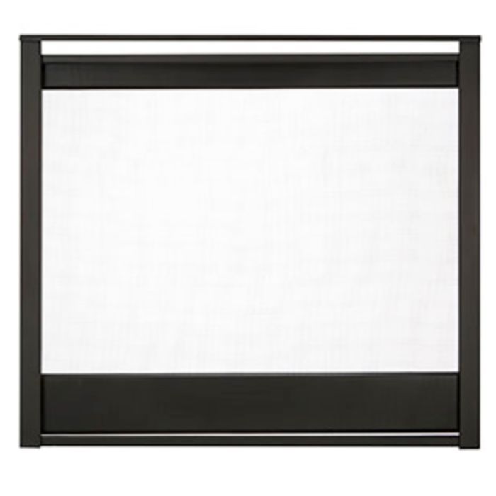 Outdoor Lifestyles Black Corner End Panel Firescreen Front for Corner Series Multi-Sided Gas Fireplace