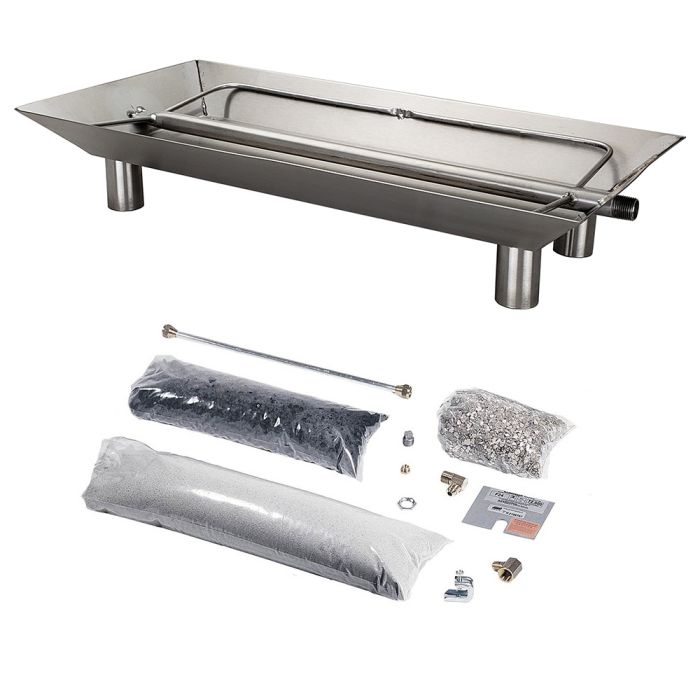 Rasmussen Double Face Gas Log Grate, Stainless Steel