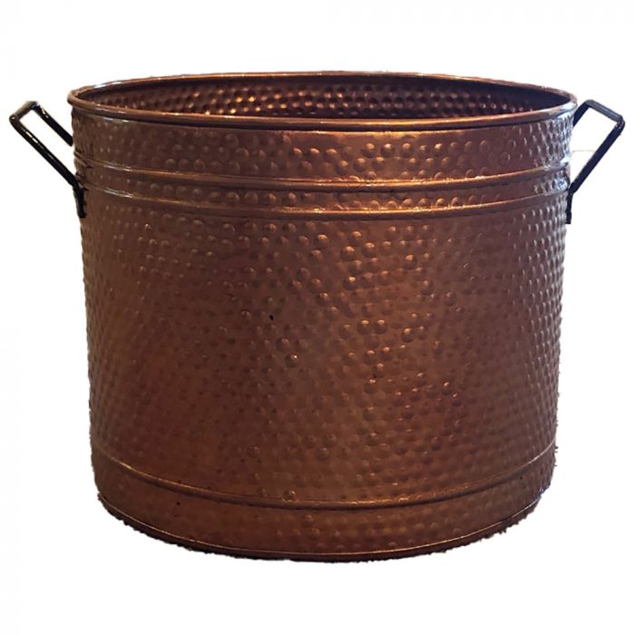Dagan DG-1560 Hammered Copper Log Bucket, 13-Inches