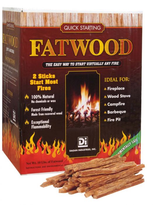 Dagan DG-FAT-10 Fatwood Firestarter in a Box, 10 Pounds