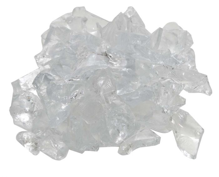 Dagan DG-GLL-CRYSTL 1/2 - 3/4-Inch Fire Glass, 10, Crystal