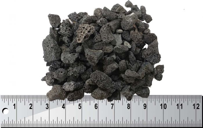 Dagan DG-LR-1-25 Bag of Black Lava Rock, 25 Pounds, 0.5-1 Inch