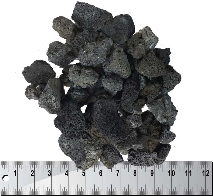 Dagan DG-LR-12-50 Bag of Black Lava Rock, 50 Pounds, 1-2 Inch