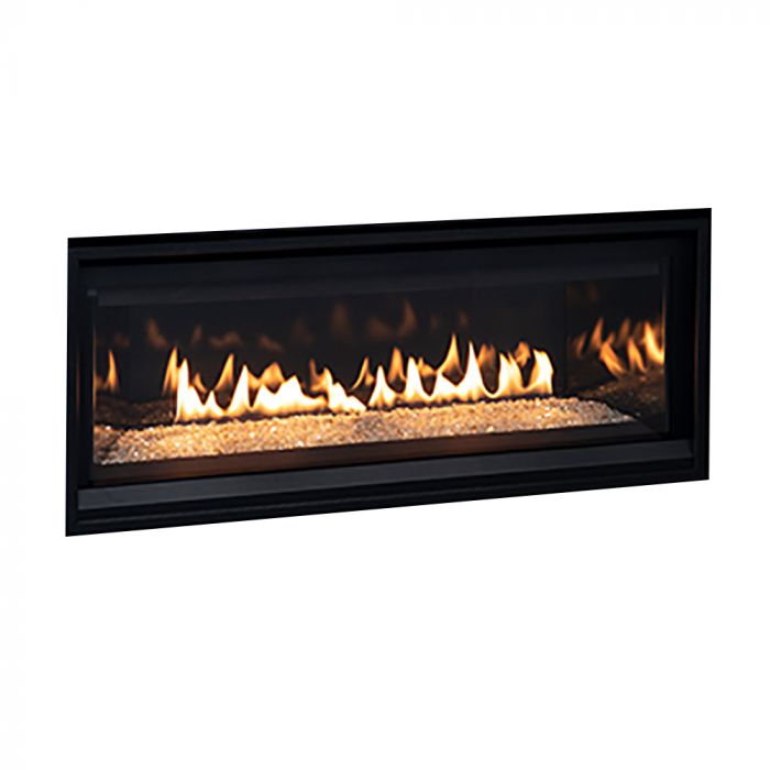 Superior DRL3555 55-Inch Electronic Ignition Direct Vent Gas Fireplace with Remote & Crushed Glass Media