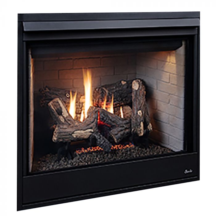 Superior DRT4240 40-Inch Electronic Ignition Direct Vent Gas Fireplace with Remote & Charred Oak Logs