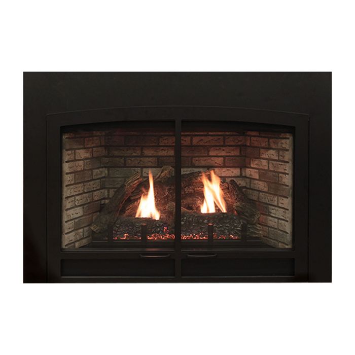 White Mountain Hearth DVC20IN71N Innsbrook 20-Inch Clean-Face Direct Vent Gas Fireplace Insert with 6x3-Inch Black Surround, Intermittent Pilot, Natural Gas